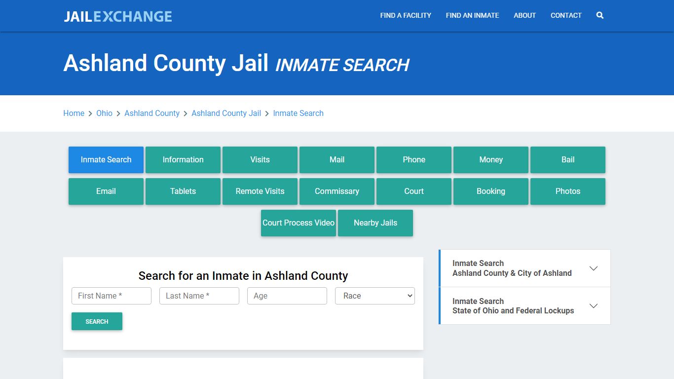 Ashland County Jail, OH Inmate Search: Roster & Mugshots